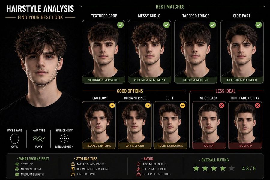Hairstyle Suitability Chart — GPT Image 2 image prompt example