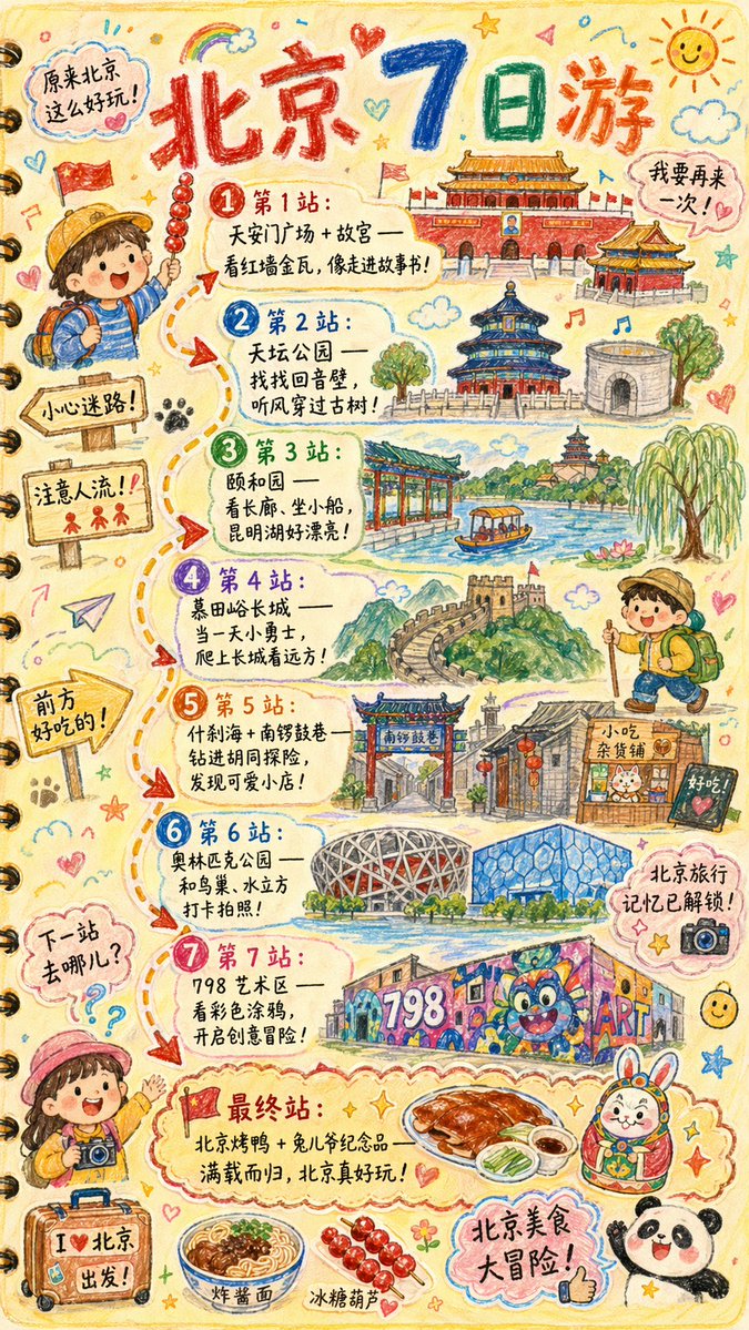Hand Drawn Travel Journal Illustration — GPT Image 2 image prompt example