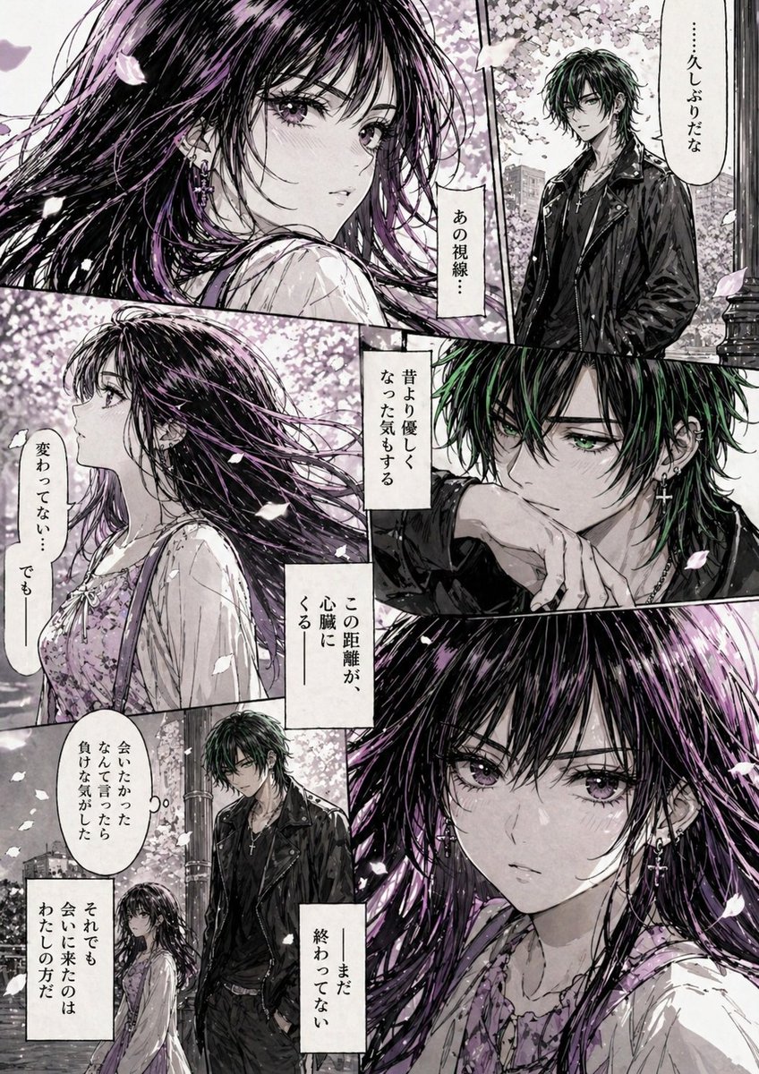 Hard Boiled Sakura Reunion Manga Page — GPT Image 2 image prompt example