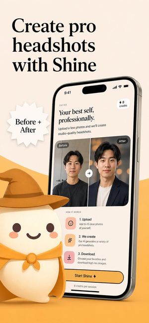 Headshot App Store Poster — GPT Image 2 image prompt example