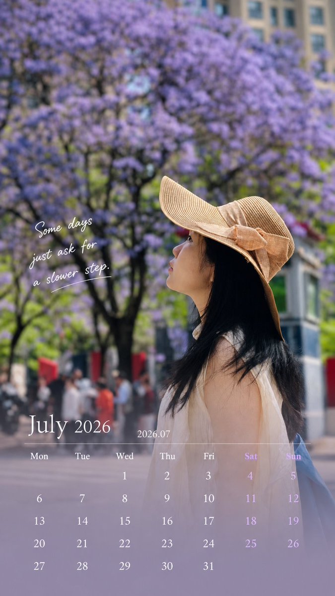 Healing Travel Calendar Card — GPT Image 2 image prompt example