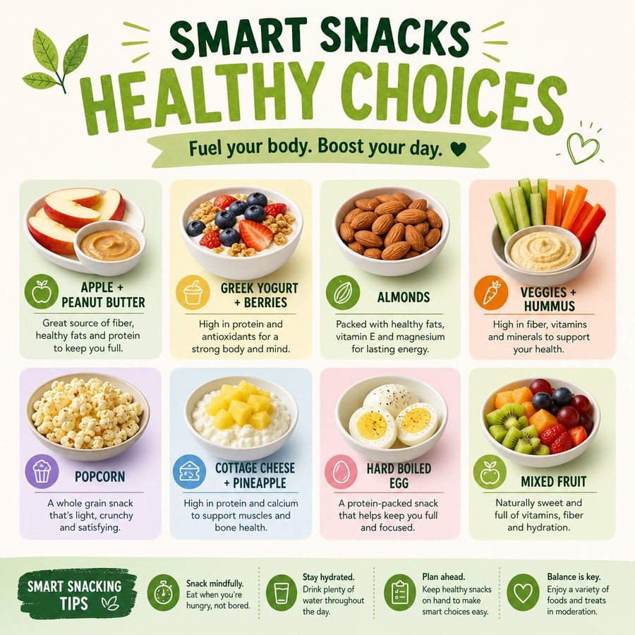 Healthy Snack Ideas Infographic — GPT Image 2 image prompt example