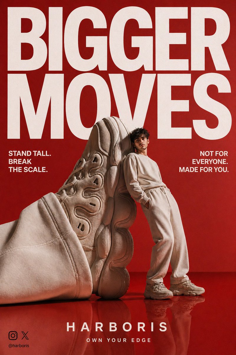 High End Streetwear Campaign Poster by @harboriis — GPT Image 2 image prompt example
