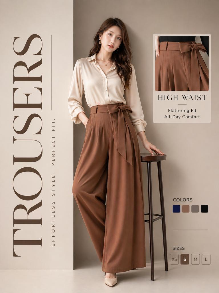 High End Trousers Advertising Poster — GPT Image 2 image prompt example