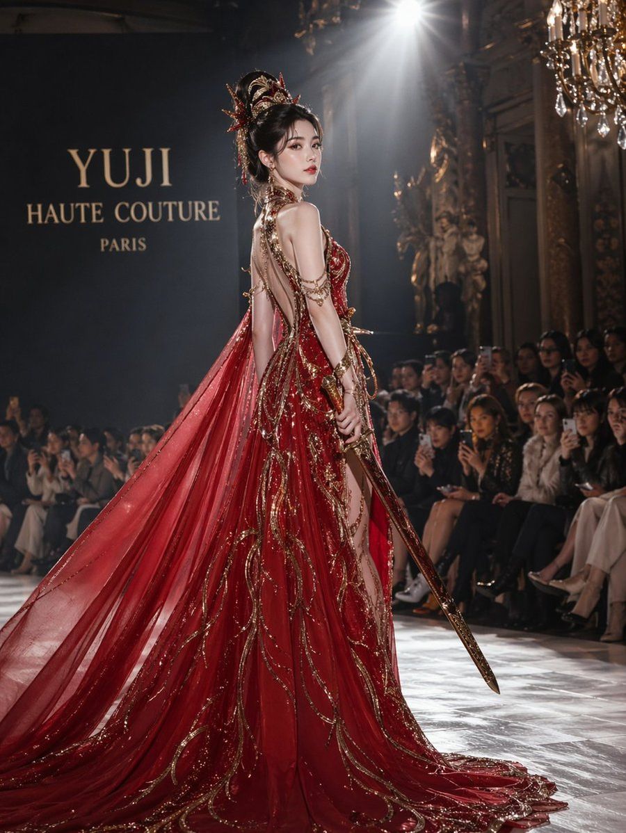 High Fashion Runway Spotlight — GPT Image 2 image prompt example