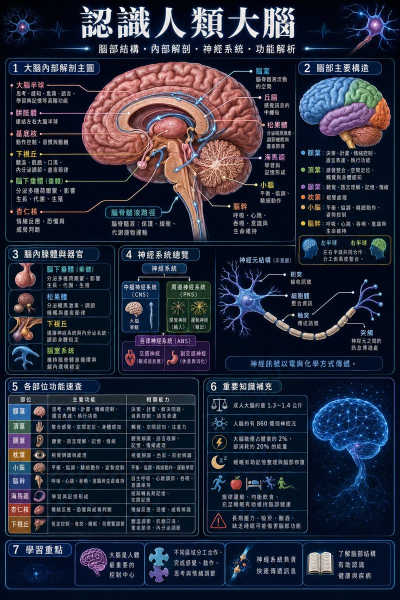 Human Brain Infographic Chinese — GPT Image 2 image prompt example