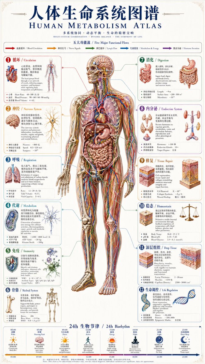 Human Metabolism Atlas Poster — GPT Image 2 image prompt example