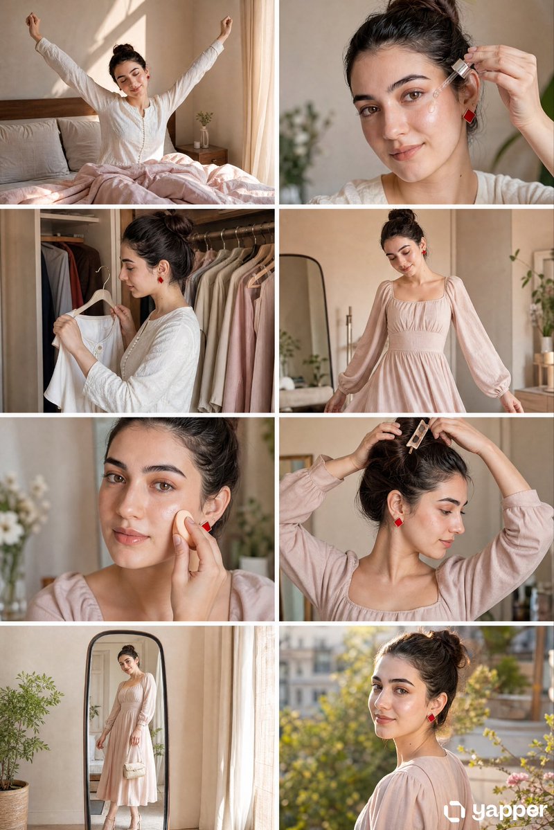 Instagram Style 8panel Storyboard — GPT Image 2 image prompt example