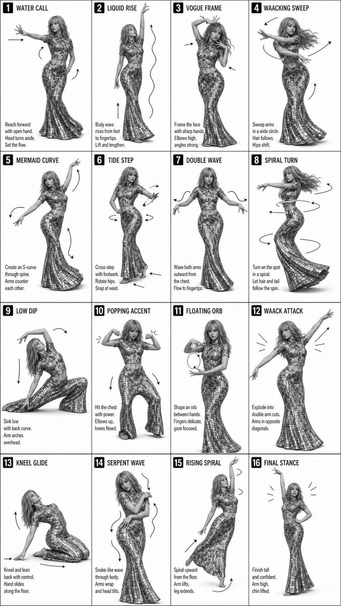 Instructional Dance Poster Prompt — GPT Image 2 image prompt example