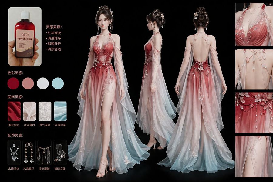 Iodine Bottle Inspired Fashion — GPT Image 2 image prompt example