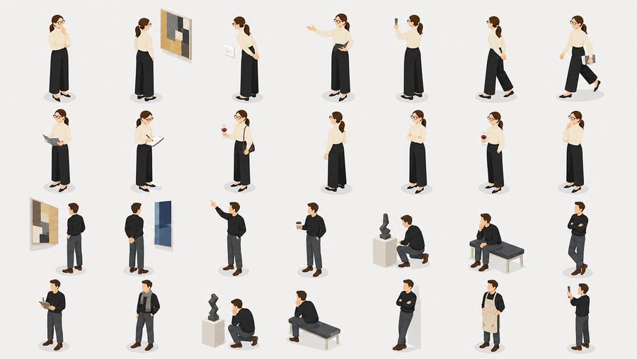Isometric People Illustrations — GPT Image 2 image prompt example