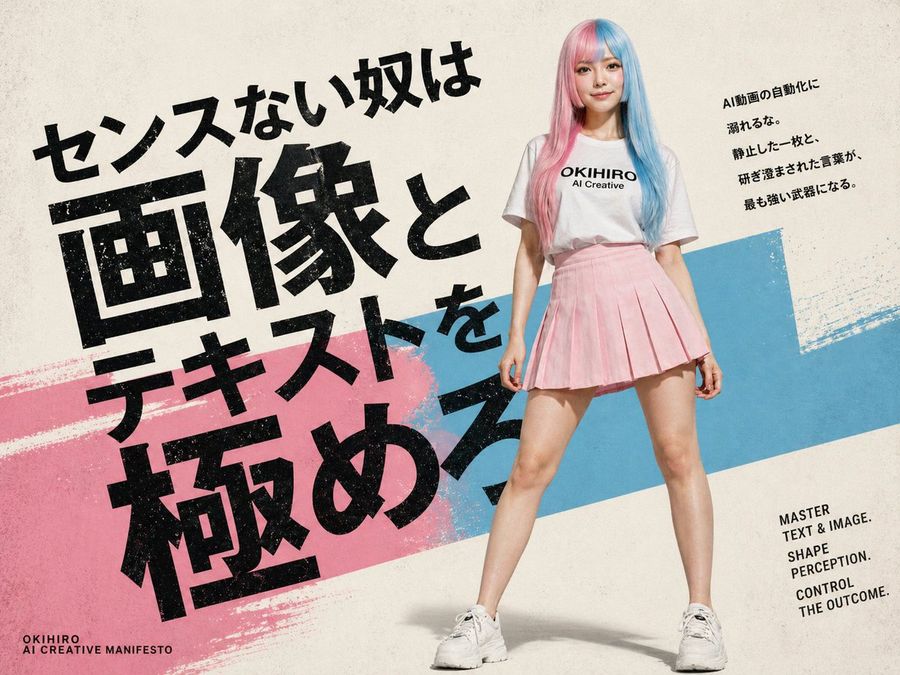 Japanese Ai Creative Manifesto Poster — GPT Image 2 image prompt example