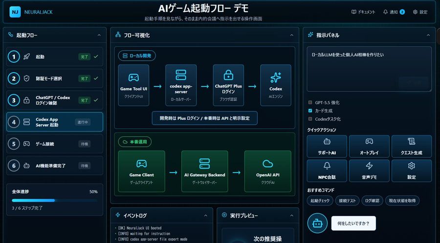 Japanese Ai Game Dashboard — GPT Image 2 image prompt example