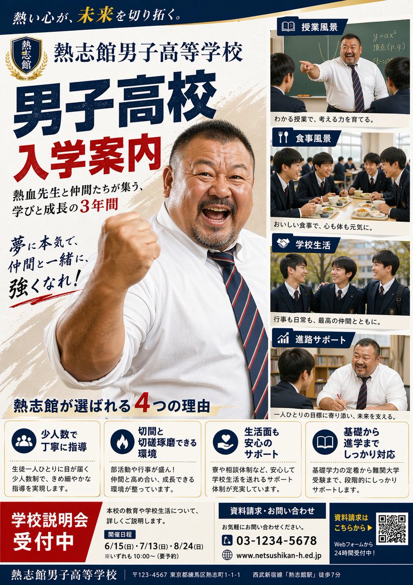 Japanese Boys High School Admissions — GPT Image 2 image prompt example
