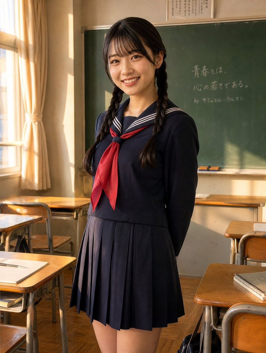Japanese Classroom Sailor Uniform — GPT Image 2 image prompt example