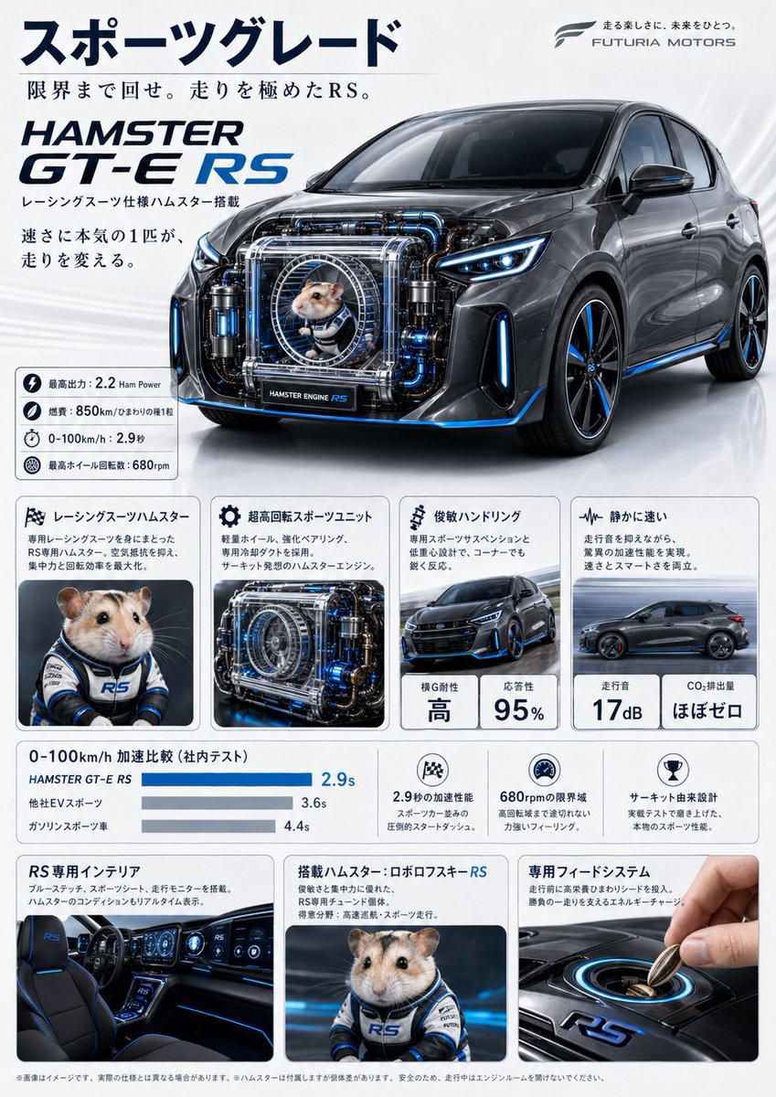 Japanese Hamster Engine Car Catalog — GPT Image 2 image prompt example