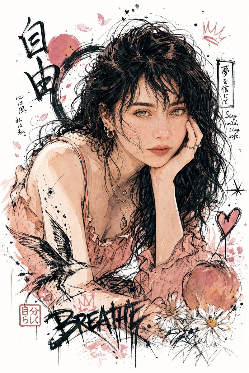 Japanese Illustration Ink Style — GPT Image 2 image prompt example