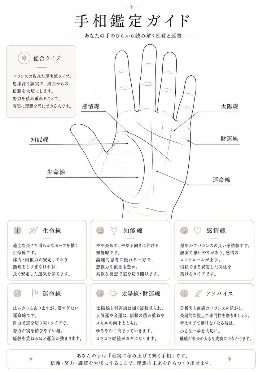 Japanese Palm Reading Guide — GPT Image 2 image prompt example