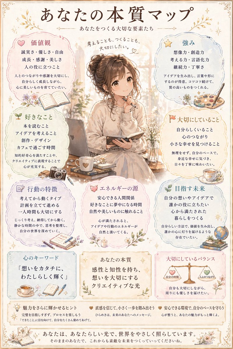 Japanese Personality Map Poster — GPT Image 2 image prompt example