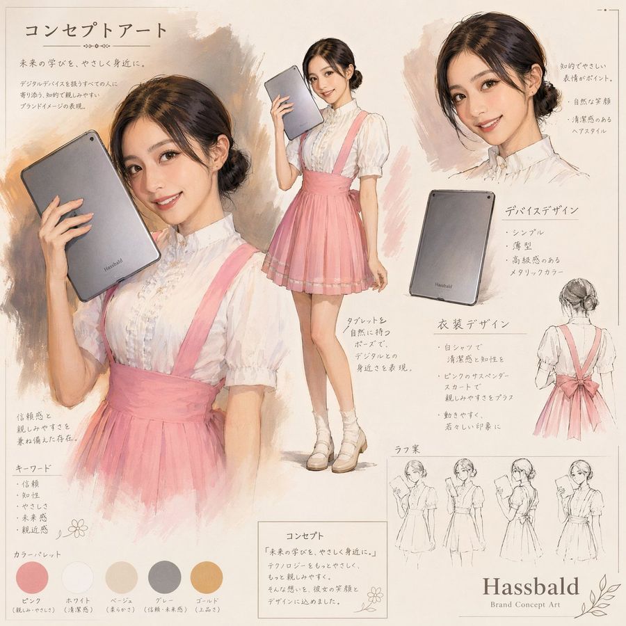 Japanese Tablet Concept Art — GPT Image 2 image prompt example
