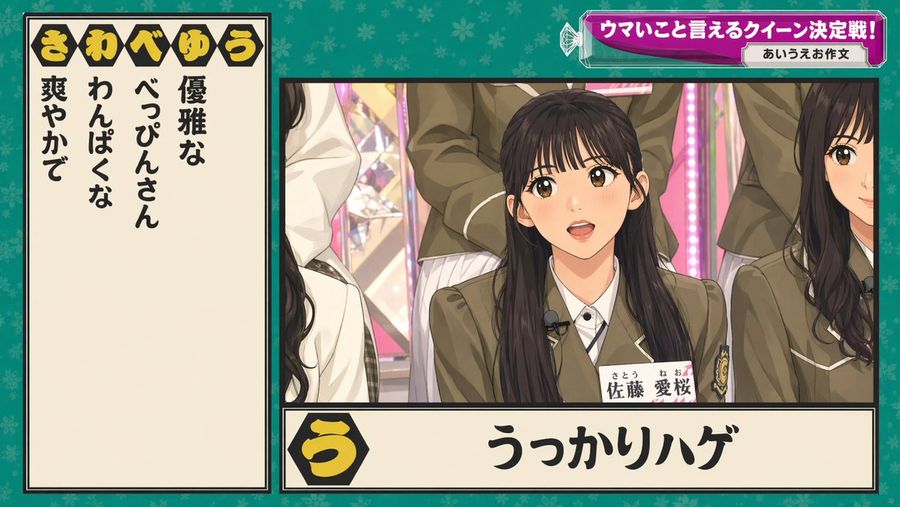 Japanese Variety Show Quiz Screen — GPT Image 2 image prompt example