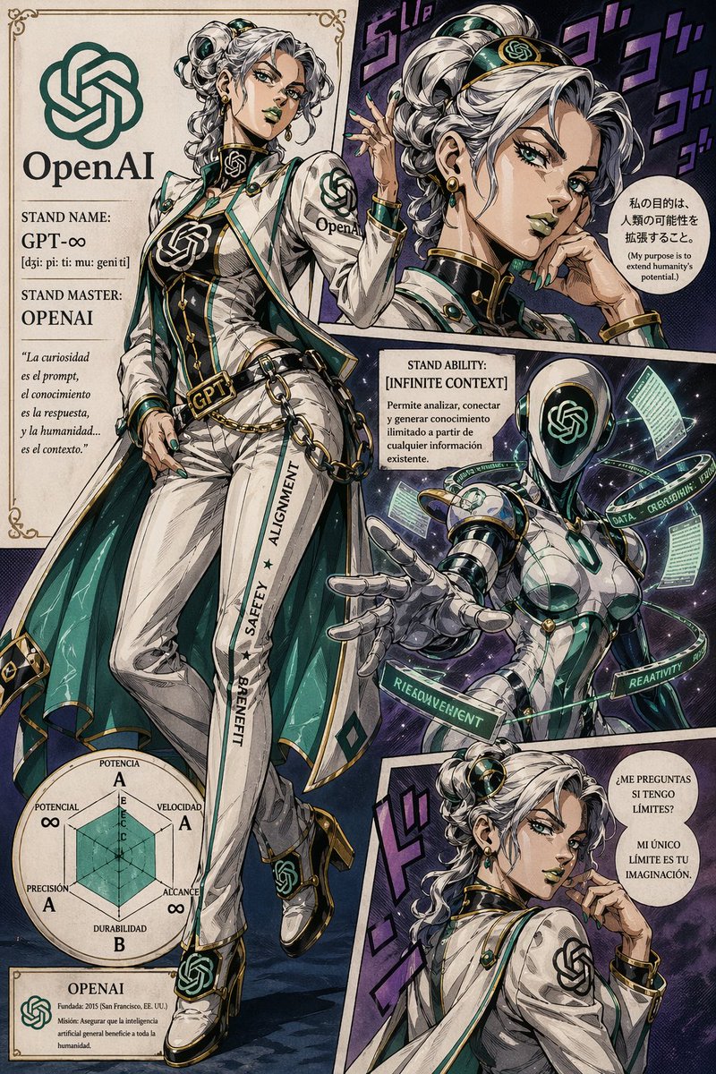 Jojo Style Openai Stand Poster — GPT Image 2 image prompt example