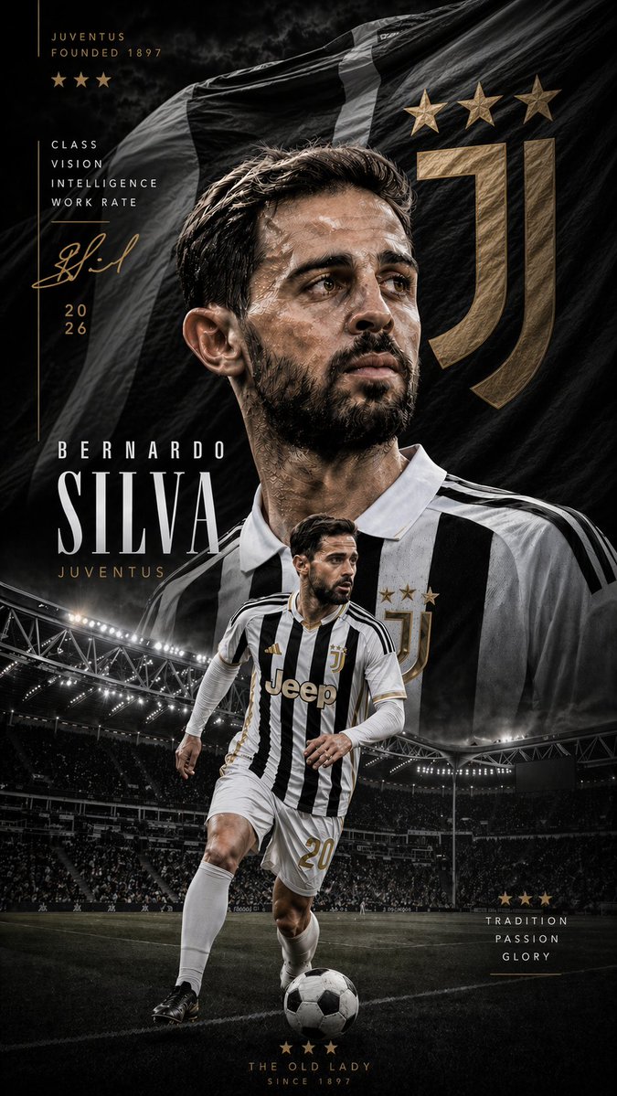 Juventus Cinematic Player Poster — GPT Image 2 image prompt example
