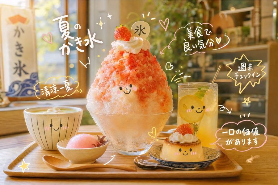 Kawaii Kakigori Cafe Photo — GPT Image 2 image prompt example