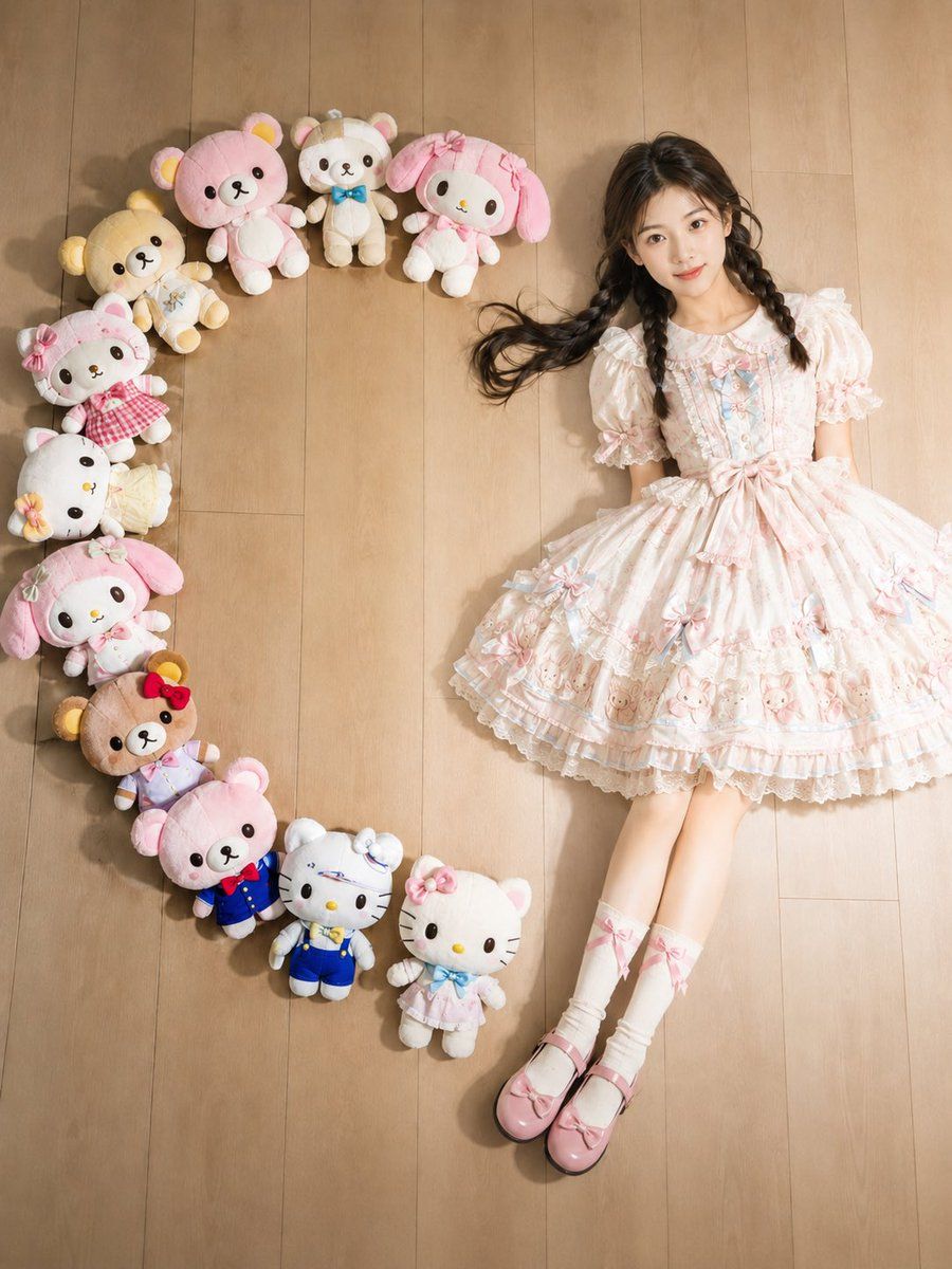 Kawaii Overhead Portrait — GPT Image 2 image prompt example