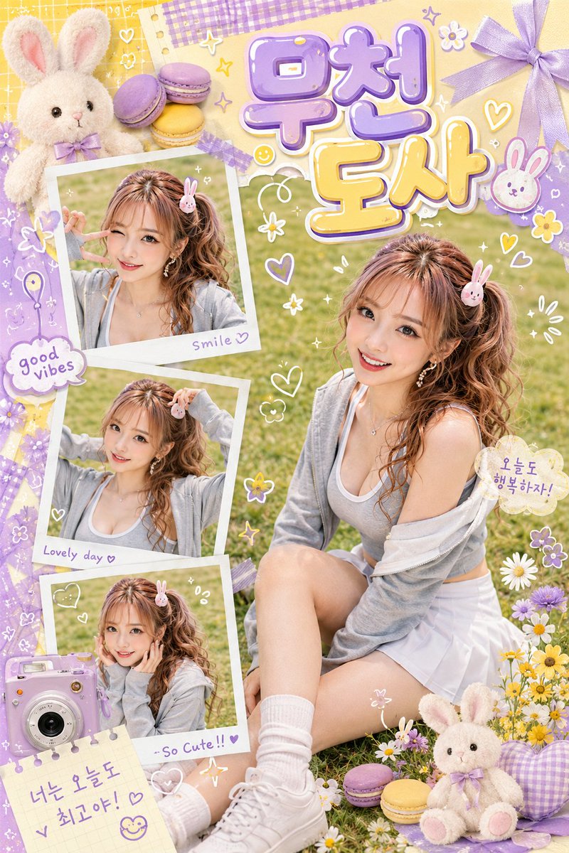 Kawaii Scrapbook Photo Poster — GPT Image 2 image prompt example