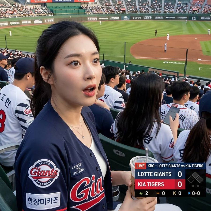 Kbo Baseball Fan Photo — GPT Image 2 image prompt example