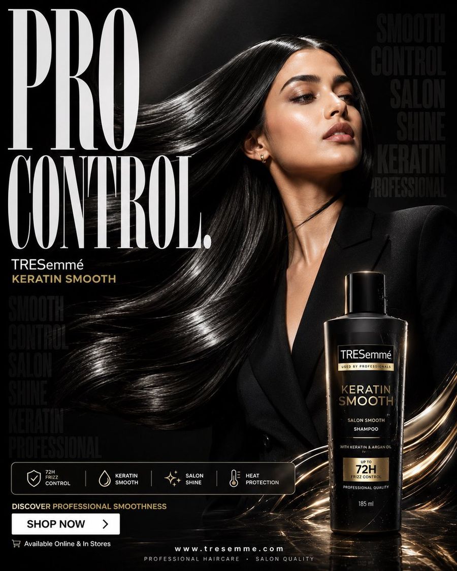 Keratin Shampoo Ad — GPT Image 2 image prompt example