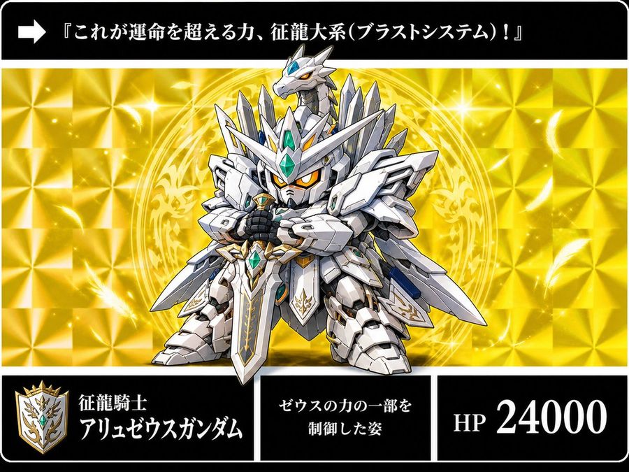 Knight Gundam Carddass — GPT Image 2 image prompt example