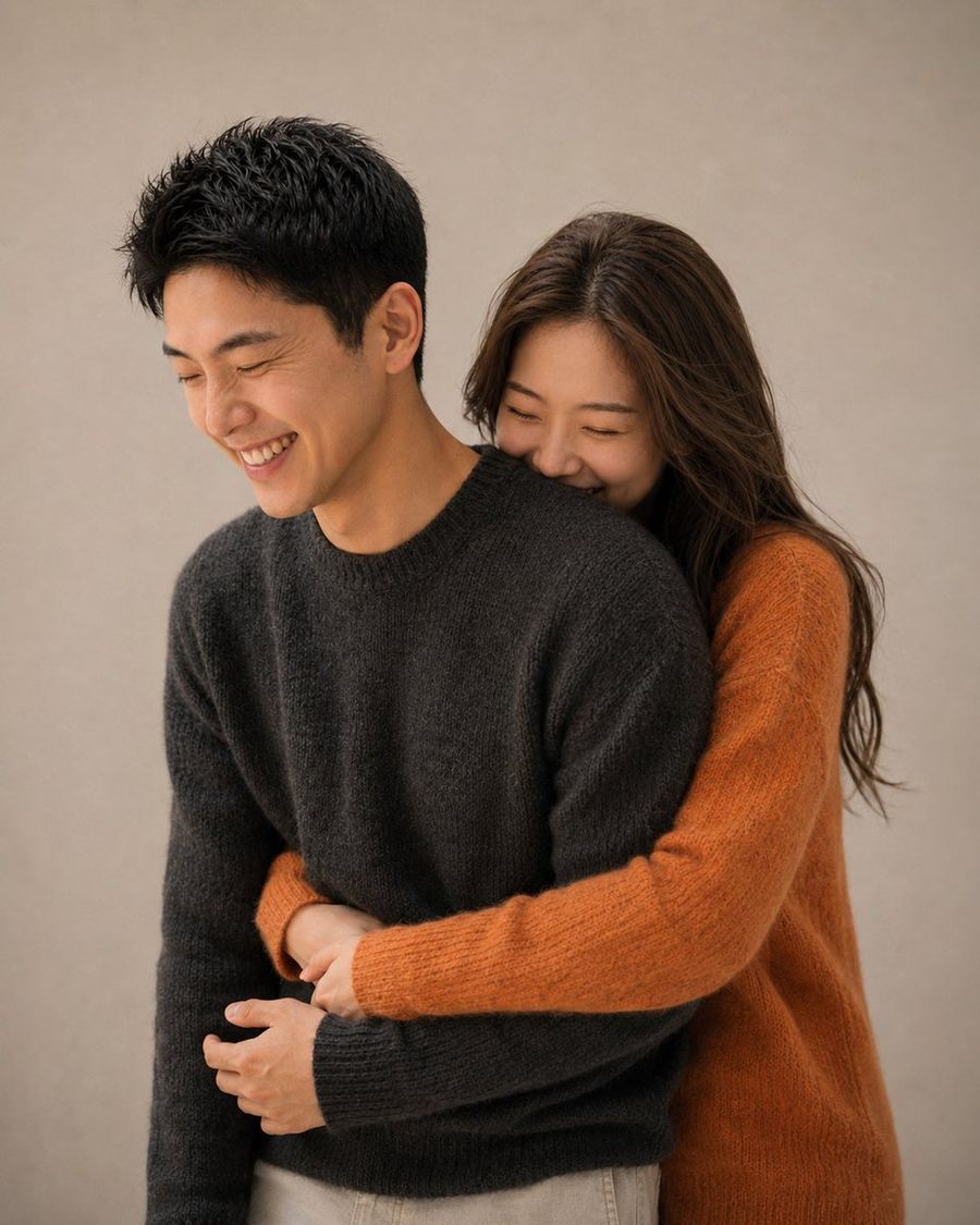 Korean Couple Magazine Portrait — GPT Image 2 image prompt example