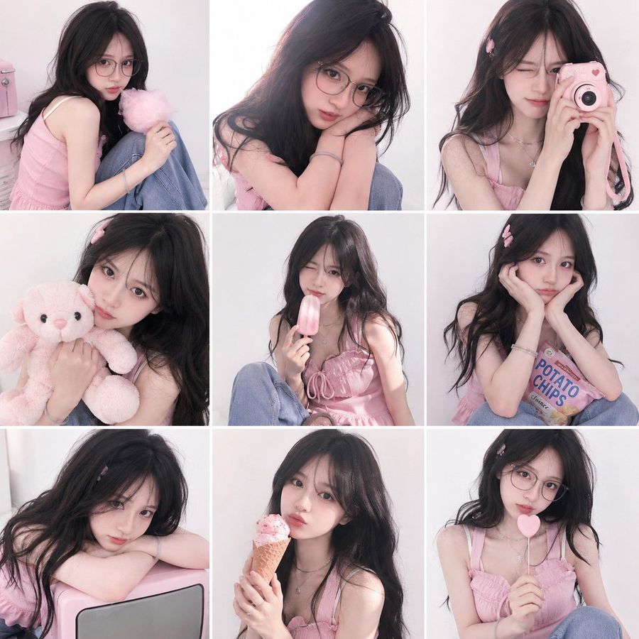 Korean Y2k Magazine Photo Grid — GPT Image 2 image prompt example