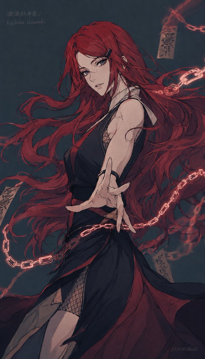 Kushina Chakra Chain Art — GPT Image 2 image prompt example
