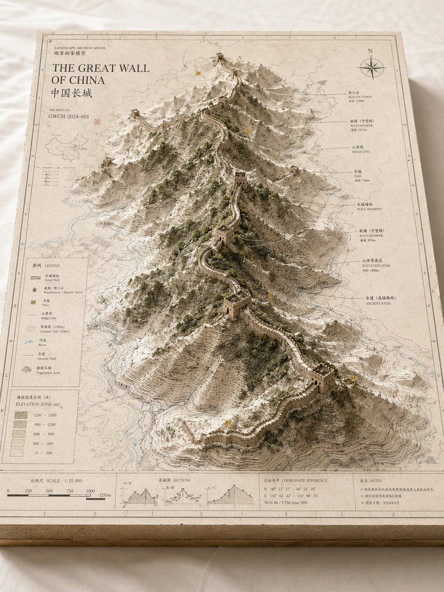 Landscape Archive Model — GPT Image 2 image prompt example