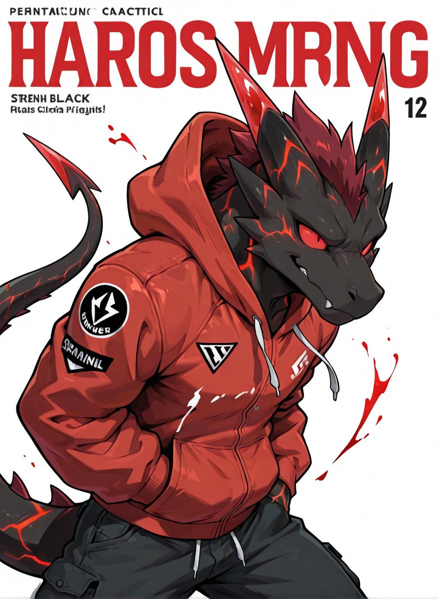 Lava Dragon Streetwear Poster — GPT Image 2 image prompt example