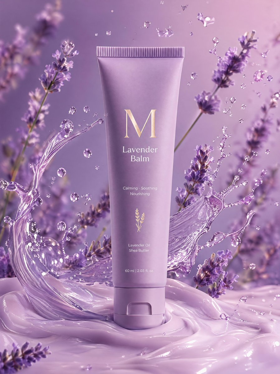 Lavender Balm Product Photography — GPT Image 2 image prompt example