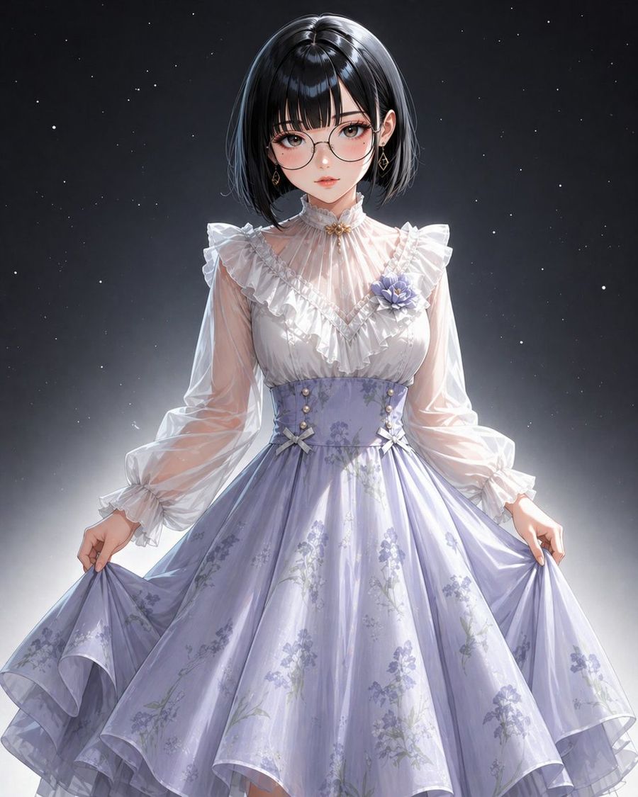 Lavender Lolita Dress Portrait — GPT Image 2 image prompt example