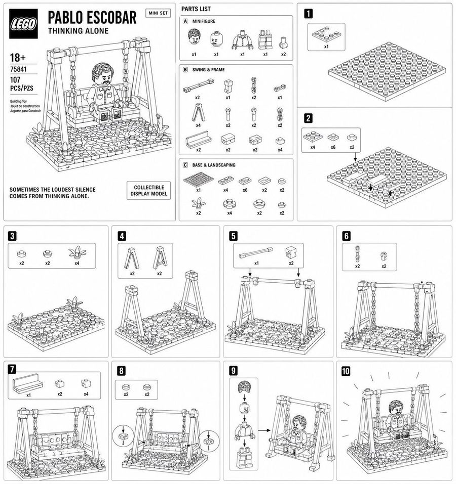 Lego Mini Set Instruction Poster — GPT Image 2 image prompt example