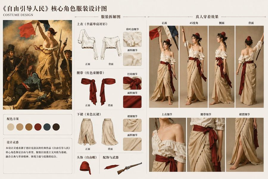 Liberty Leading Fashion Design — GPT Image 2 image prompt example