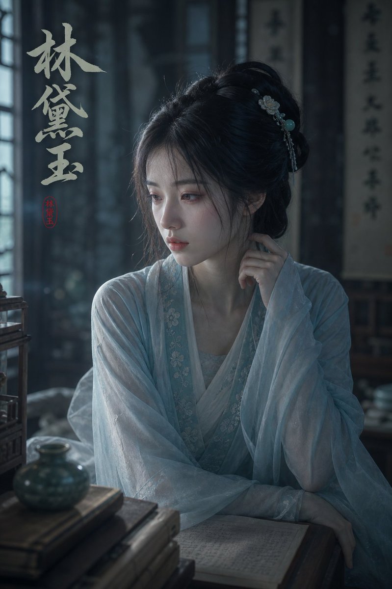 Lin Daiyu Hanfu Portrait — GPT Image 2 image prompt example