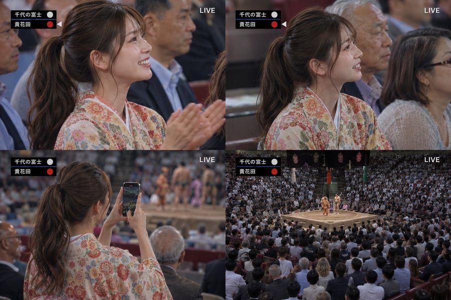 Live Sumo Broadcast Collage — GPT Image 2 image prompt example