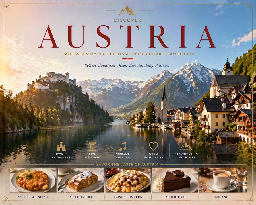 Luxury Austria Travel Poster — GPT Image 2 image prompt example