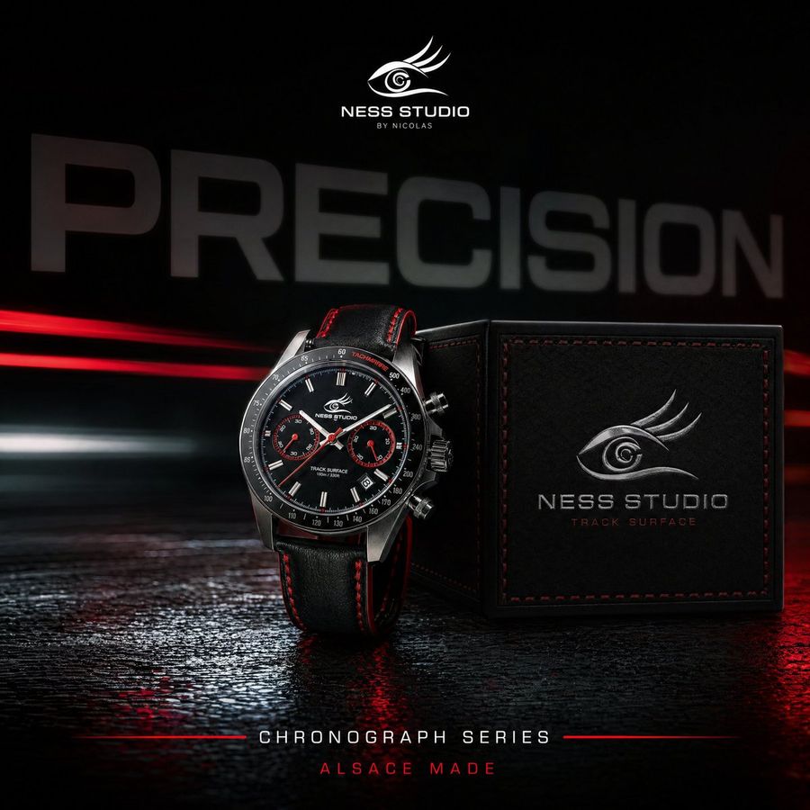 Luxury Chronograph Watch Ad — GPT Image 2 image prompt example