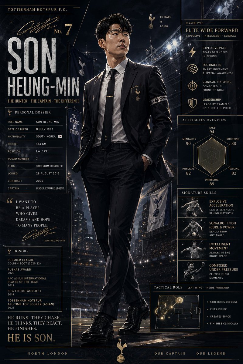 Luxury Football Captain Infographic Poster — GPT Image 2 image prompt example