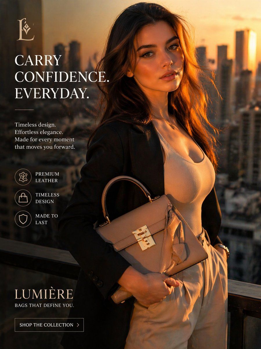 Luxury Handbag Sunset Ad — GPT Image 2 image prompt example