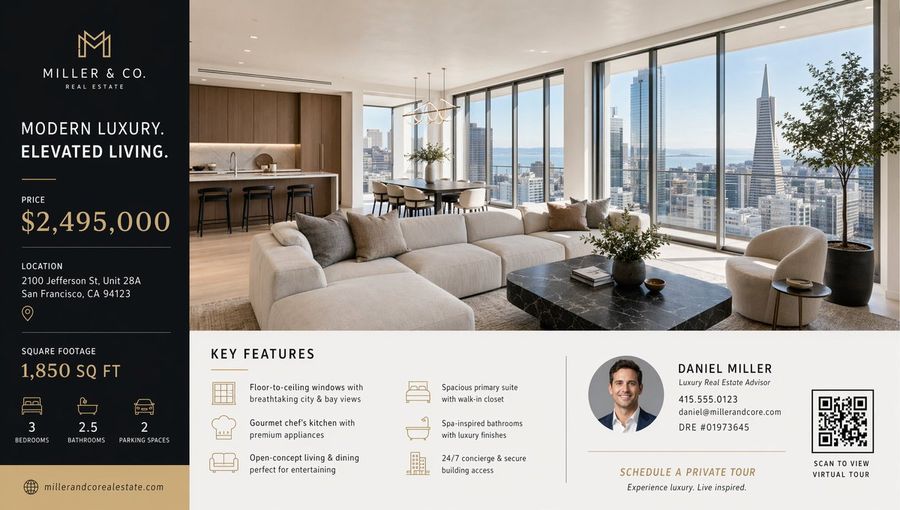 Luxury Real Estate Flyer — GPT Image 2 image prompt example