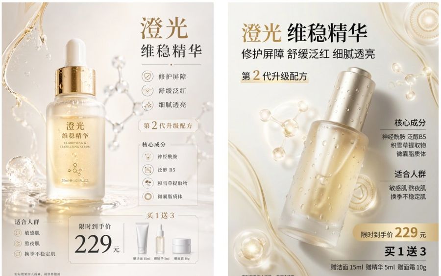 Luxury Serum Ad — GPT Image 2 image prompt example